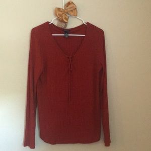 Rust colored long sleeve